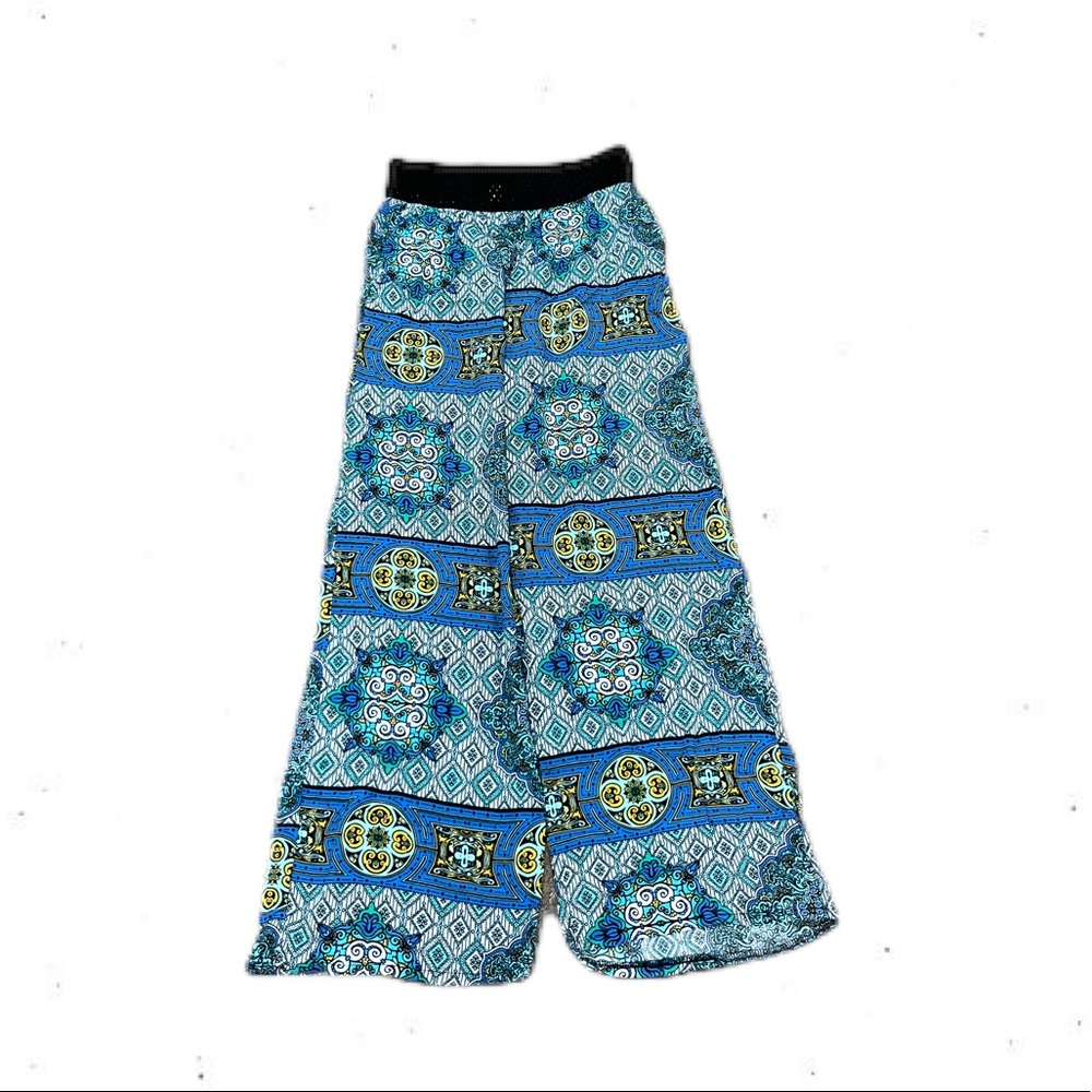 Wide Leg pants, Elastic waistband and pockets